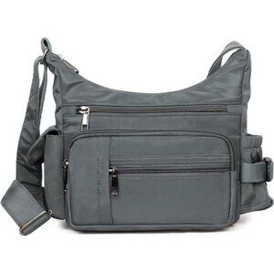 Womens RFID Anti Theft Crossbody Bag Waterproof Nylon Shoulder Messenger Purse